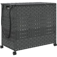 vidaXL Wäschekorb Wäschekorb Wäschesammler Wäschesack Wäschebox Wäschetrenner mit Rollen