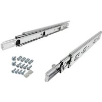 SO TECH  Auszug Vollauszüge KV4 45 H45 NF MS Traglast 45 kg mit Auflagewinkel  Länge 250 mm  1 Paar inkl. Schraubenset