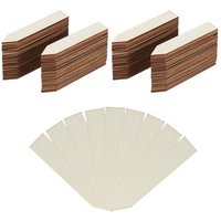 relaxdays Gartenstecker 120 x Pflanzenstecker Holz