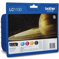Brother 4 Brother Druckerpatronen Tinte LC 1100 BK / C / M / Y Multipack Tintenpatrone