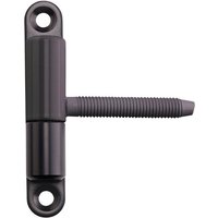 SO TECH  Türbeschlag Renovierband Türband Aufschraubband 15 x 83 mm Scharnier Stahl  1 St   für Innentüren zum Auf  & Einschrauben  schwarz  1 Stück