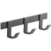 SO TECH  Hakenleiste Blackline ALBA schwarz pulverbeschichtet   1 St   Länge 257 mm mit 3 Haken klein