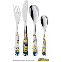 WMF Kinderbesteck Minions  4 tlg   1 Personen  Cromargan  Edelstahl Rostfrei 18/10  ab 3 Jahren  hygienisch  säurefest
