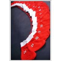 Spetebo befüllbarer Adventskalender Adventskalender mit 24 Socken zum Befüllen   195cm  Set  24 tlg   zum befüllen