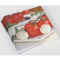 BURI Papierserviette 24x 20er Packung Servietten 33x33cm 3 lagig Papiertuch Tomate 480 Stüc