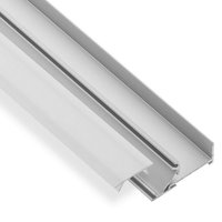 SO TECH  LED Stripe Profil LED Aluprofil 45  2 m Länge  opal für 16 mm Plattenstärke  Profilleiste versch. Ausführungen