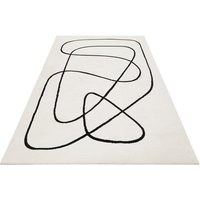 Esprit Teppich Artist  rechteckig  Höhe: 13 mm  Kurzflor  geometrisch modern  schwarz weiss  Wohnzimmer  Schlafzimmer