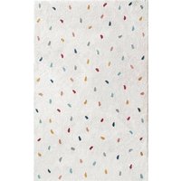 my home Kinderteppich Odan  Hochflor Teppich  rechteckig  Höhe: 20 mm  bunte Punkte Teppiche  weich  Wohnzimmer  Kinderzimmer
