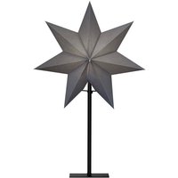 EGLO Papierstern Ozen  Tischlampe mit Weihnachtsstern  beleuchtet  schwarz mit Kabel  55 cm