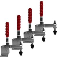 SO TECH  Klemmen Klemmhalter Kniehebelspanner Schnellspanner Kniehebelklemme   4 St   Knebelklemme Haltekraft bis zu 340 kg