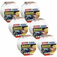 tesa Klebepad extra Power  Universal Gewebeband weiß 50 0 mm x 10 0 m 1 Rolle