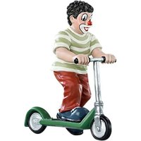 GILDE Sammelfigur Gildeclowns Figur Cityroller Charity   beige blau grün rot   H. 13cm  1 Stück 