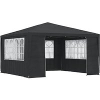 vidaXL Partyzelt  Profi Pavillon mit Seitenwänden 4 4 m Grün 90 g/m 