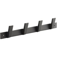 SO TECH  Hakenleiste Blackline ALBUS schwarz pulverbeschichtet   1 St   Länge 345 mm mit 4 Haken