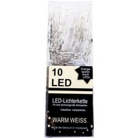 BURI Lichterkette LED Lichterkette 10 LED Dekolichter Leuchtkette Beleuchtung Deko