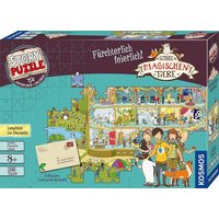 Kosmos Puzzle Story Puzzle: Die Schule der magischen Tiere  Fürchterlich Feierlich  200 Puzzleteile  mit Leuchteffekt  Made in Germany
