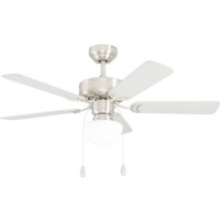 EGLO LED Deckenleuchte CADIZ Deckenventilator  Ventilatorfunktion  Leuchtmittel wechselbar  Deckenlampe  Ventilator mit Licht  Zugkette  Wendeflügel  Ø 107 cm