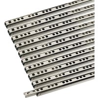 SO TECH  Auszug Teilauszug kugelgelagert H: 17 mm / L: 438 mm  10 St   Schubladenschienen Rollen Kugelführung