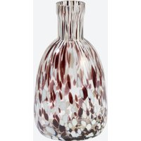 Vase aus Glas mit Maserung  ca. 13x13x22 cm