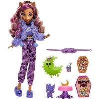 Mattel  Anziehpuppe Monster High  Creepover Clawdeen   Schaurig schöne Pyjamaparty