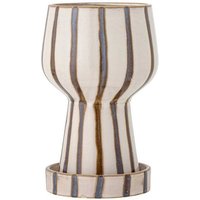 Bloomingville Blumentopf Bloomingville Blumentopf AGNA mit Untersetzer Braun Natur 21x12 cm
