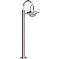 Lindby Pollerleuchte Damion  Leuchtmittel nicht inklusive  Modern  Edelstahl  Polycarbonat  edelstahl  klar  1 flammig  E27