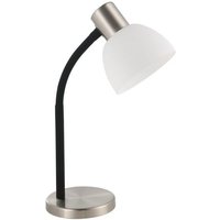 EGLO LED Tischleuchte Macere  Leuchtmittel exklusive  Tischleuchte   L22 x B12 x H34 cm   nickel matt   1X25W exkl.