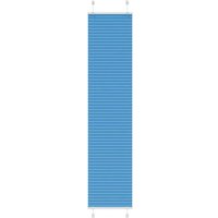 vidaXL Plissee  Plissee Blau 45x200 cm Stoffbreite 44 4 cm Polyester