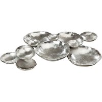 GILDE Dekoschale GILDE Schale Multiple   silber   H. 8cm x B. 75cm  1 Stück 