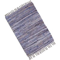Teppich  Bestlivings  rechteckig  Flickenteppich aus Jeansstoff  handgefertigter  Jeans  Fleckerlteppich  50x80cm bis 160x230cm