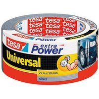 tesa Klebeband Extra Power Universal Repair Tape  Silver  25 Mx 50 Mm