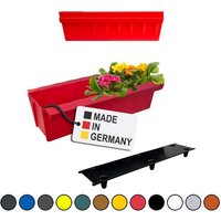 BURI Pflanzkübel Europaletten Blumenkasten Rot 2 Stück zum Anhängen Pflanzkasten
