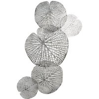 GILDE Wanddekoobjekt GILDE Wanddeko Leafs   silber   H. 94cm x B. 57cm  1 Stück 