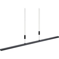 Lindby LED Hängeleuchte Arneja  dimmbar  LED Leuchtmittel fest verbaut  Farbwechsel warmweiß / tageslicht  Modern  Aluminium  Eisen  Schwarz matt  1 flammig  inkl.