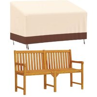 vidaXL Gartenmöbel Schutzhülle  Abdeckung für 3 Sitzer Bank Beige 159x84x56/81 cm 600D Oxford