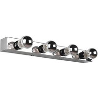 TRIO Leuchten Spiegelleuchte  LED wechselbar  Warmweiß  Badezimmerlampe Wand  Bad lampen Spiegelschrank seitlich  Höhe 11cm
