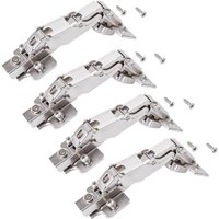 SO TECH  Möbelbeschlag Weitwinkelscharniere T52 Weitwinkel Topfband mit Soft Close  4 St   Eckanschlag 165  Topfscharnier inkl. Montageplatte