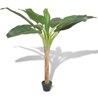 Künstliche Zimmerpflanze Künstlicher Bananenbaum mit Topf 150 cm Grün Pflanze realistisch echt  vidaXL  Höhe 0 cm