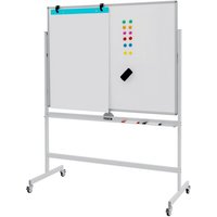 COSTWAY Magnettafel  Doppelseitig  höhenverstellbar  120/140cm