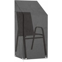 vidaXL Gartenmöbel Schutzhülle  Abdeckung für Gartenstuhl 8 Ösen 65x65x110/150 cm Polyethylen