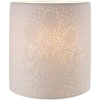 GILDE Dekoobjekt Porzellan Lampe  Mohnblume  von Gilde Stilvolles Dekorationsobjekt mit