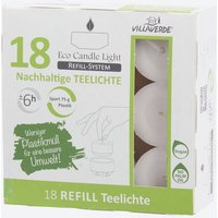 Villa Verde Eco Line Refill Teelichter  18er Pack