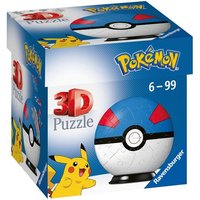 Ravensburger 3D Puzzle 54 Teile Ravensburger 3D Puzzle Ball Pokemon Pokeball Superball 11265  54 Puzzleteile