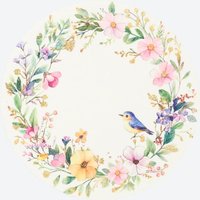 Platzset mit Druck  Ø ca. 38 cm