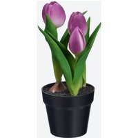 Kunstblume Tulpe im Topf  Ø ca. 9  Höhe ca. 23 cm