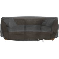 vidaXL Gartenmöbel Schutzhülle  Abdeckungen für Lounge Insel 2 Stk. 8 Ösen Ø188x50 cm Rund