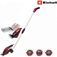 Einhell Akku Gras  und Strauchscherenset Strauchschere GC CG 3 6/70 Li 3 6 V  2 0 AhTelestkopstiel