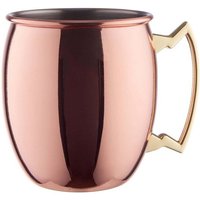 BUTLERS Cocktailglas Moscow Mule Becher Cocktailbecher Edelstahlbecher Cocktailtasse  Edelstahl  in Rosegold 470 ml