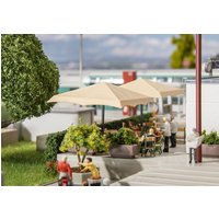 2 Rechteckige Sonnenschirme