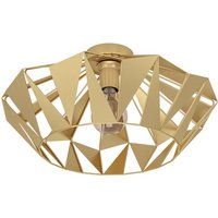 EGLO LED Deckenleuchte Carlton  Leuchtmittel exklusive  Wand /Deckenleuchte   H23 5 x Ø47 cm   goldfarben   1X60W exkl.